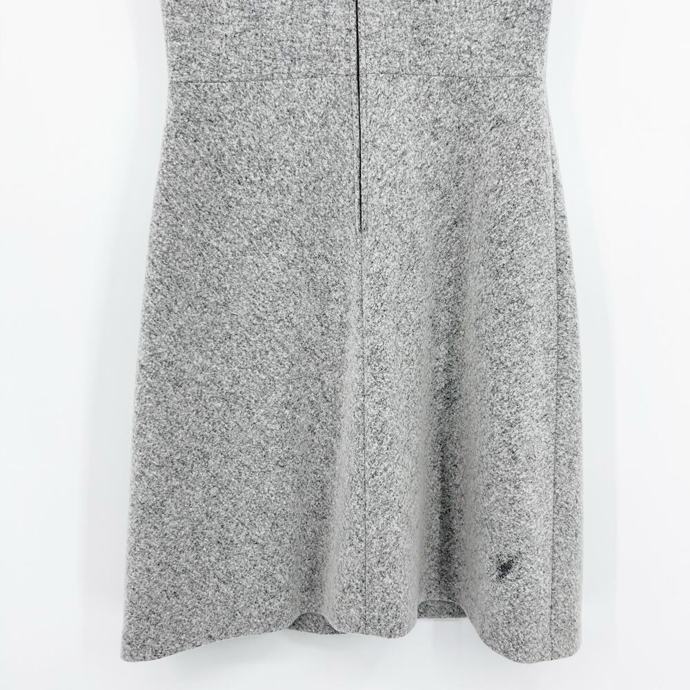Theory Raneid K Wool Felt A-Line Dress Gray Sleeveless 6 Virgin Wool Minimalist - Picture 11 of 11